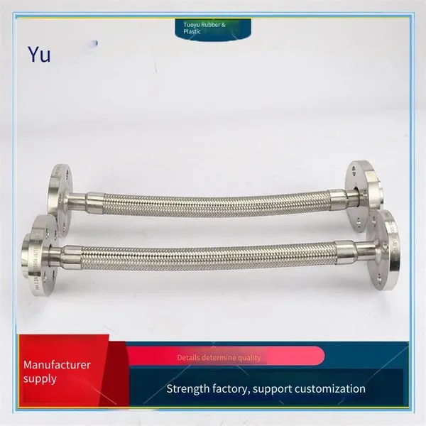 Tetrafluoro Steel Wire Hose, Welded Corrugated Metal Hose, Steel Wire Braided Metal Bellows for Food Use photo-4