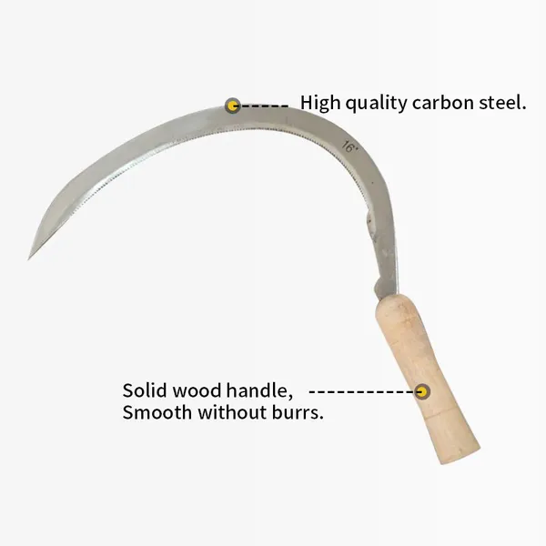 Wholesale Agricultural Carbon Steel Sickle for Nigeria Ghana Kenya Uganda Farm Tool Buyers photo-1