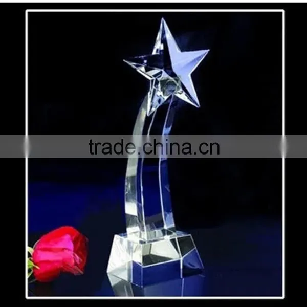 Best Promotion Star Crystal Trophy for Souvenir