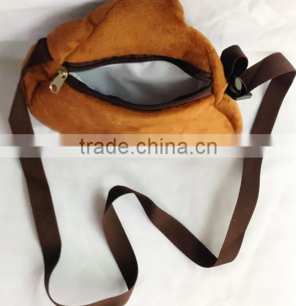 Free Sample 2015 Hot Sale Poop Backpack/plush Poop Backpack/poop Emoji Backpack photo-2