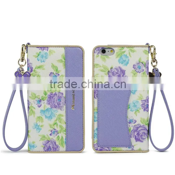 Two-Tone Color PU Leather Cell Phone/Mobile Phone Case/Booklet for IPhone 6/6plus for Lady/Female photo-3