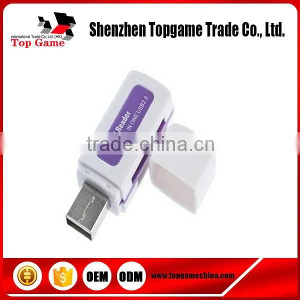 External USB 2.0 4 in 1 Multi Memory Card Reader For SD TF T-Flash M2 Card C1 photo-4