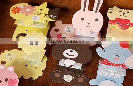 New Design Foldable Paper Merry Christmas Cards