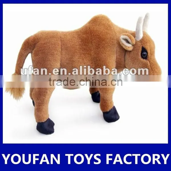 China Factory Lifelike Stuffed Animal Plush Cow Toy photo-2