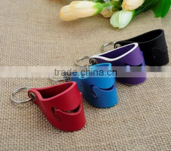 Exclusive Custom Gift Mobile Phone Genuine Leather Stand With Key Ring photo-3