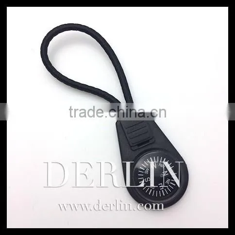 Outdoor Backpack Jacket Compass Rubber Cord String Zipper Puller