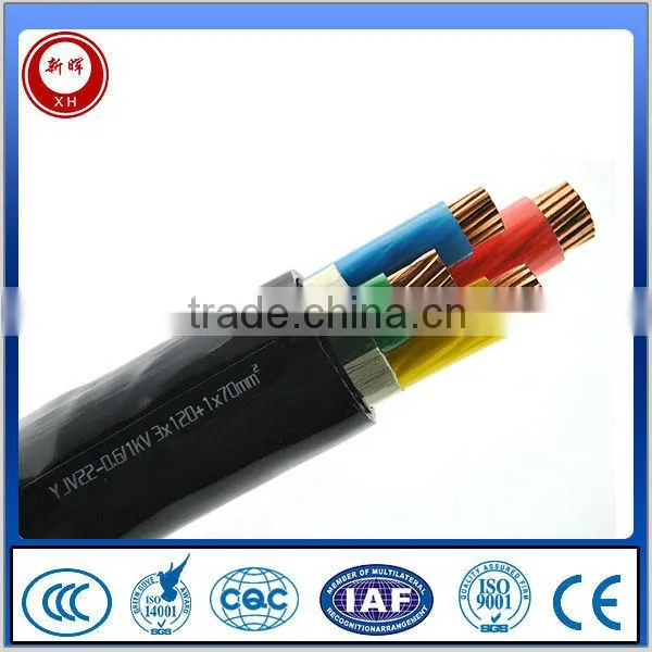 PVC Insulated Copper Conductor Steel Wire Armoured Power Cable 4 Cores 10mm photo-3