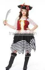 Halloween Sexy Female Pirate Woman's Fancy Female Dress Costume