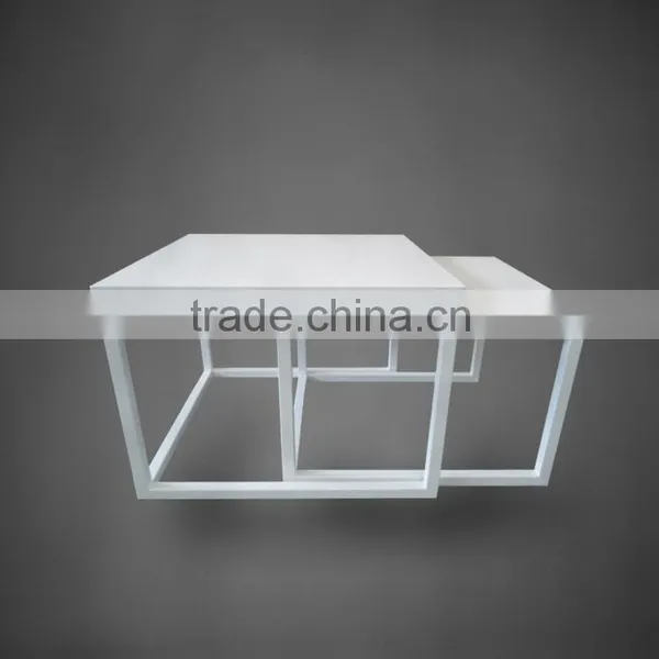 Stackable End Table Sets Wooden Nesting End Side Tables Stackable Coffee Tables photo-2