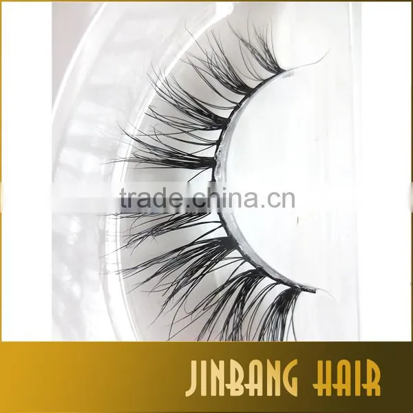 Handmade Makeup Mink Eyelashes Private Label Mink Fake Glamorous Eyelashes 3D Mink Fur Eyelash Extension photo-4