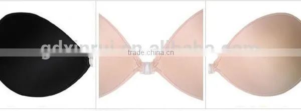 Black Piped Invisible Bra Girls Sexy Breathable Nipple Bra Wireless Sponge Bra photo-3