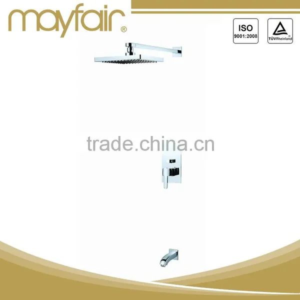 Wall Concealed Chrome Polished Bath Shower Mixer Faucet