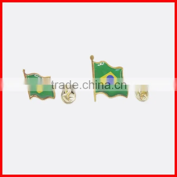 National Flag Pin Badge,red Color Algeria Badge Pin,2.5cm Polyester Metal Pin Badge photo-2