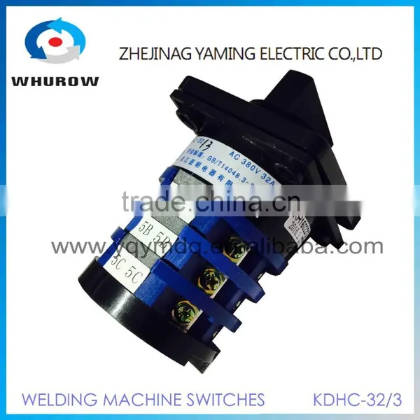 Welding Machine Switch KDHC-32/3 3 Knots 3 Poles 32A 3 Positions Step Switch 6 Pcs Contacts Changeover Rotary Switch photo-4