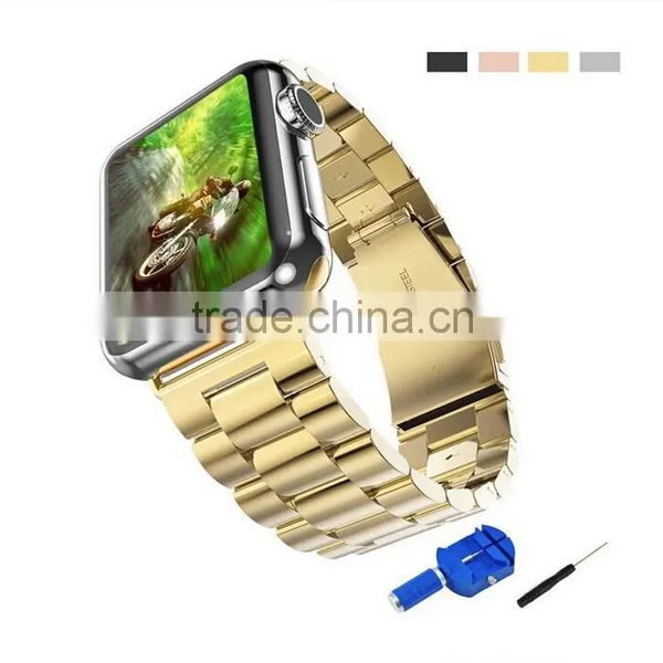OEM ODM Accept Stainless Steel Band With Adapter for Apple Watch photo-3
