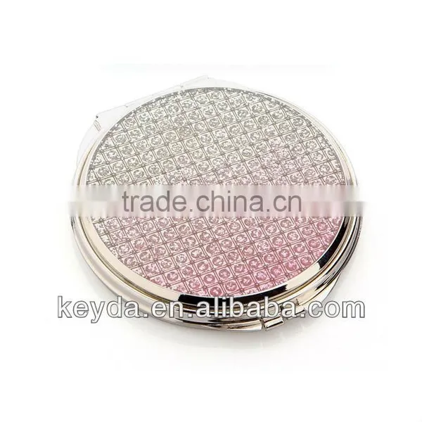 Pink Cosmtic Mirrors Aluminum Mini Makeup Mirror photo-2