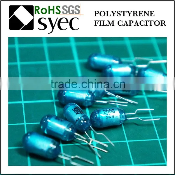 Tight Tolerances Radial Lead 911J 63V Polystyrene Film Capacitor