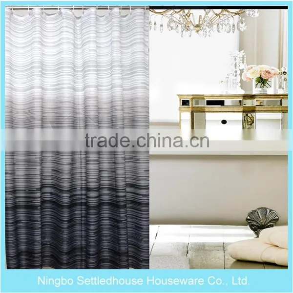 Factory Rotary Printing Mildew Resistant Fabric Shower Curtain, Home Goods Shower Curtains photo-2