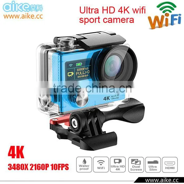 Ultra HD 4K action camara SPORTS CAM 170 degree wide Angle Sports Camera 2-inch dual Screen 1080p 60fps xiaomi yi Camera                        
                                                Quality Choice
                                               