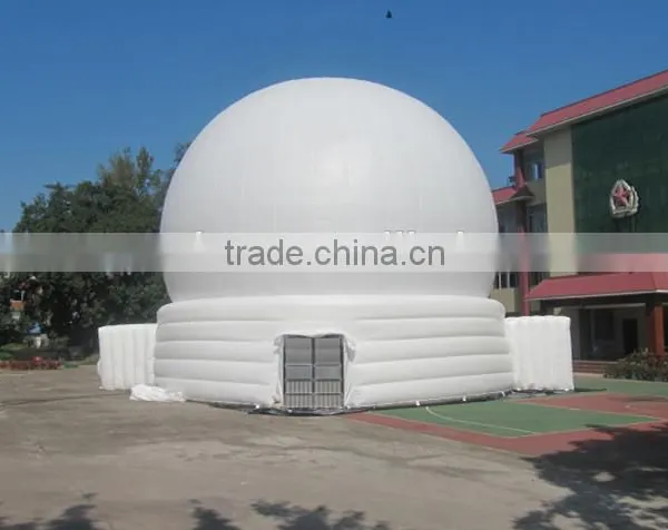 2016 Single Layer Giant White Inflatable 3D Projection Dome Tent From China photo-2