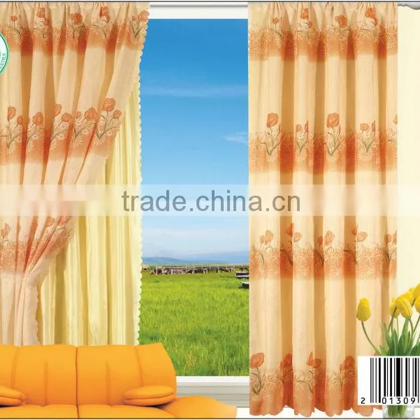 [ready Made]YH110 15 Years Top-rated Golden Seller Newest 100% Polyester Printed Finished Curtain