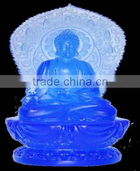 Factory Wholesale Crystal Transparent Buddha Statues
