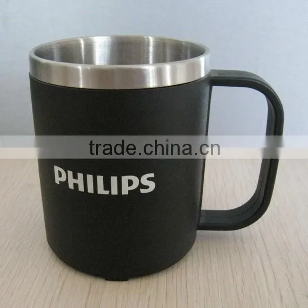 Stainless Steel Thermal Coffee Mug 220ml With Plastic Outer
