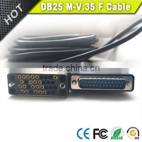 10FT DB25 Male to V35 Female DTE Cable in Black photo-2
