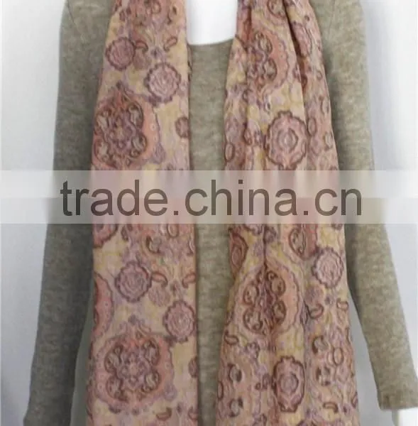 Neon Pink Lady Wool Scarf photo-2