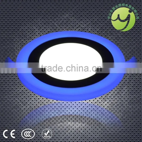 6w LED Warm and Cool White 2 Color Panel Light (Side Emit) Round Led Panel Light photo-2
