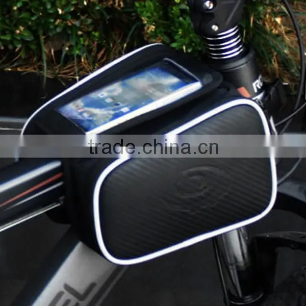 High Quality Outdoor Cycling Bike Bicycle Saddle Front Bicycle Bag Touch Phone Package photo-6