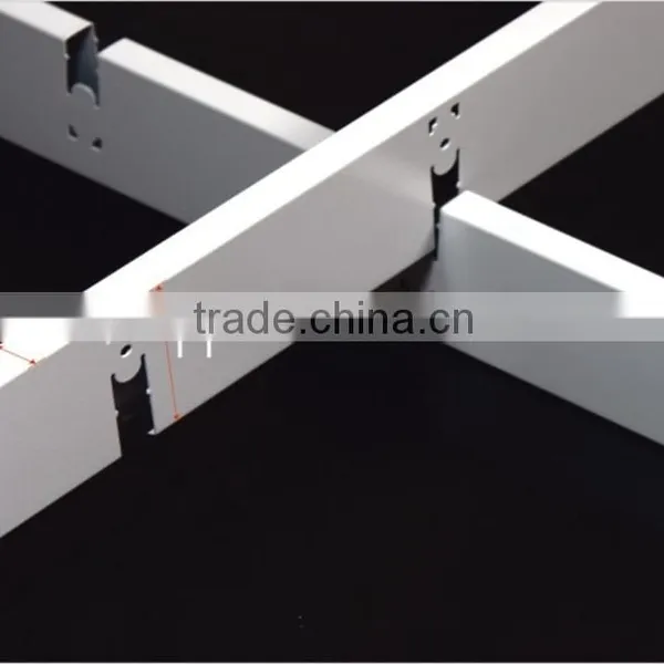 Factory Direct Sale White Aluminum Open Grid Ceiling, T Bar Matching Aluminum Suspended Ceiling Grid for Shopping Halls photo-2
