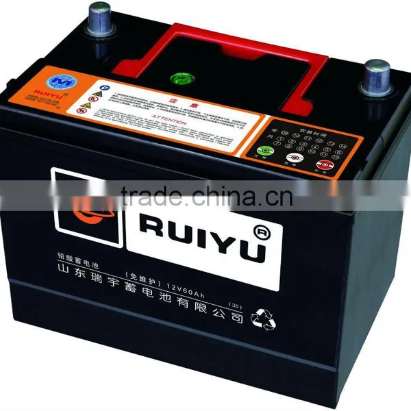High Quality 65 AH Low Maintenance 12V Car Battery