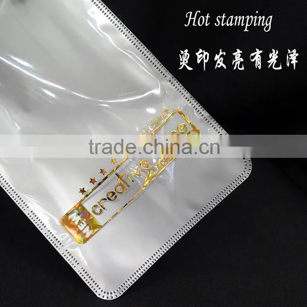 Cellphone Case Plastic Packaging Sleeve Poly Zipper of the Hot Stamping Print photo-4