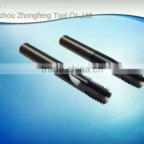 Carbide thread end milling cutter - straight flutes