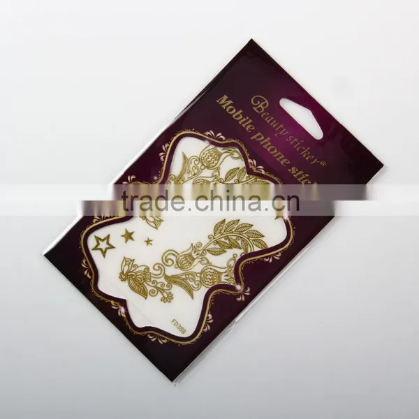 Gold Metallic 3D Sticker for IPhone6s Fashionable Phone Sticker photo-5