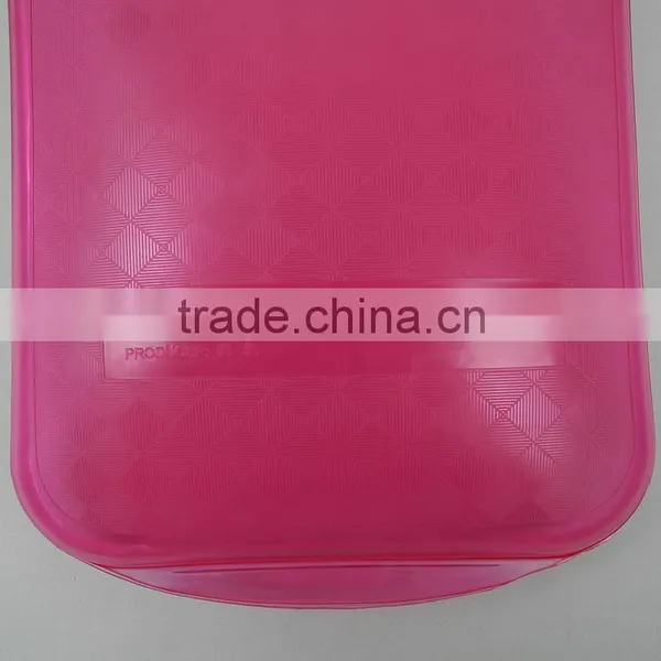 BS Standard PVC Water Bottle 750ml Small Cross-hatched Pink photo-3
