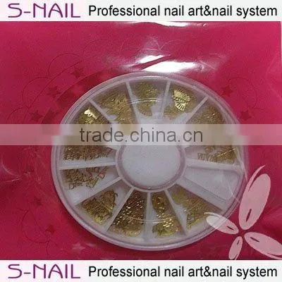 hot sell fashionable nail art accessory/ nail gold sheet wholesale