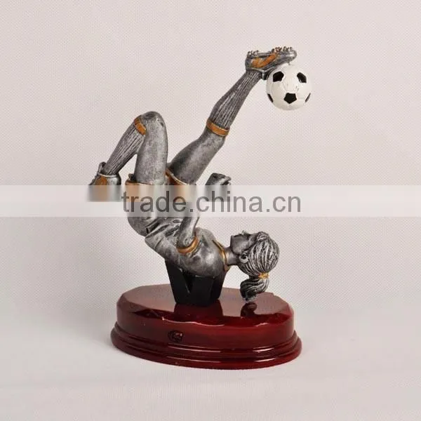 Resin Female Football Trophy Cup photo-2