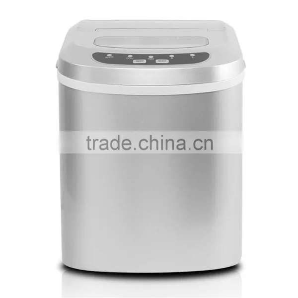 Compact Portable Silver Ice Maker Countertop Ice Cube Maker Machine photo-2