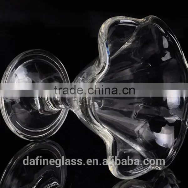 240ml Creative Transparent Flower Shape Glass Ice Cream Cup Dessert Bowl photo-3