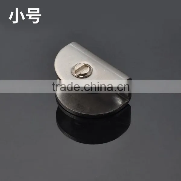 Small Glass Clamp - 8 or 10mm or 12mm Glass - Round Back - Satinless Steel 304 201 photo-3