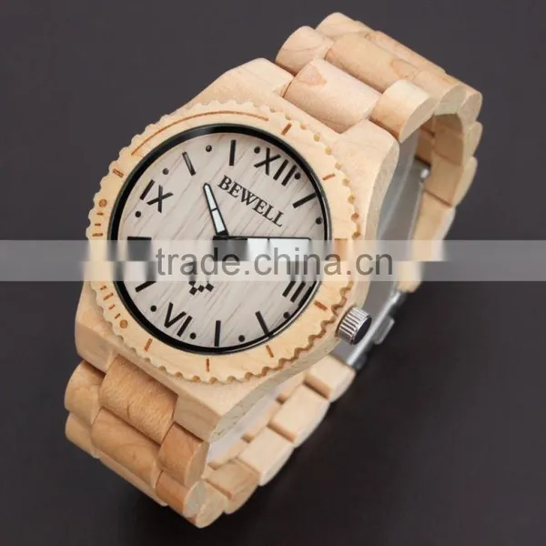 2014 New Fashion Gifts Handmade Wood Watch for Ladies Vintage Wood Watch With Quartz Movement in Large Stock
