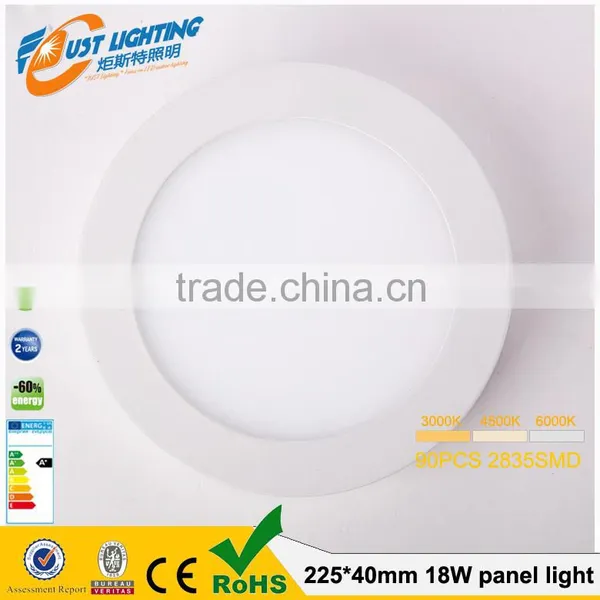 2016 12W15W18W20w24W AC100-240V Small Round Slim Alumimum Ceiling Light Covers Led Ceiling Panel photo-2