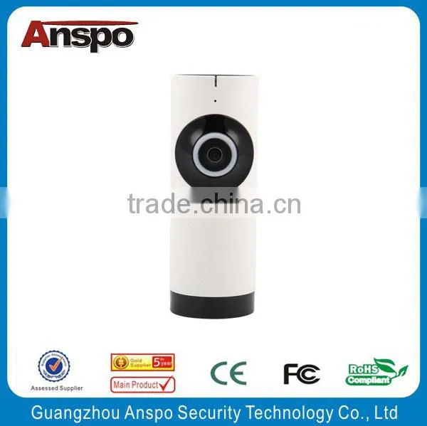 Panoramic 180 Fisheye Lens IR LED Indoor WIFI Camera / Mini Wifi Camera With Intelligent Alarm