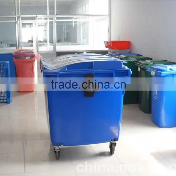1100 Liter Large Size Plastic Garbage Bin With Wheels photo-2