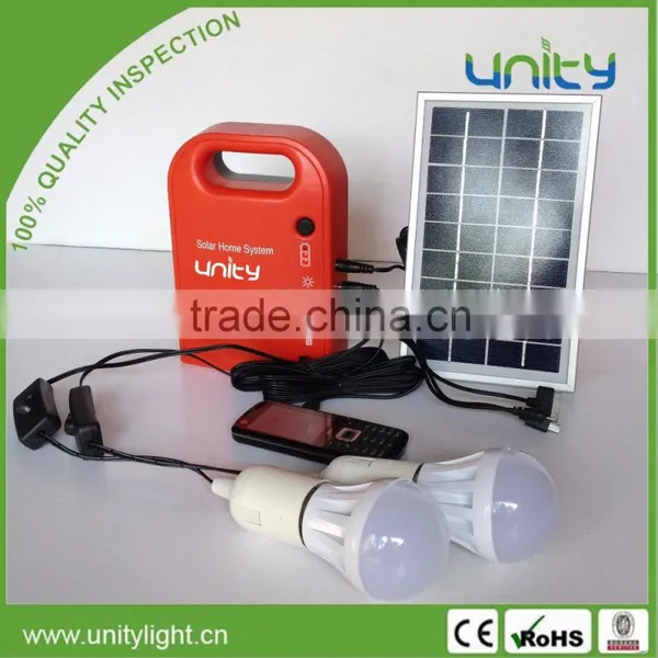 Complete Solar Power System Set 5W Solar Lighting System for Home