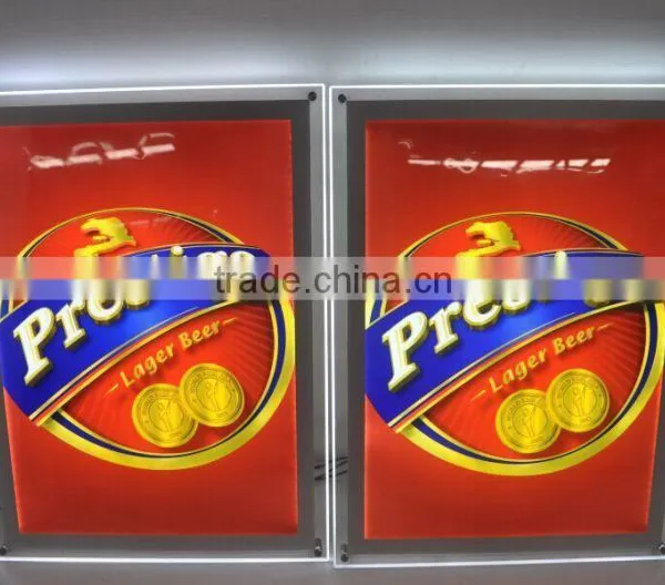 Hot Sales Advertising Acrylic Slim Light Box Crystal Solar Powered Led Display photo-5