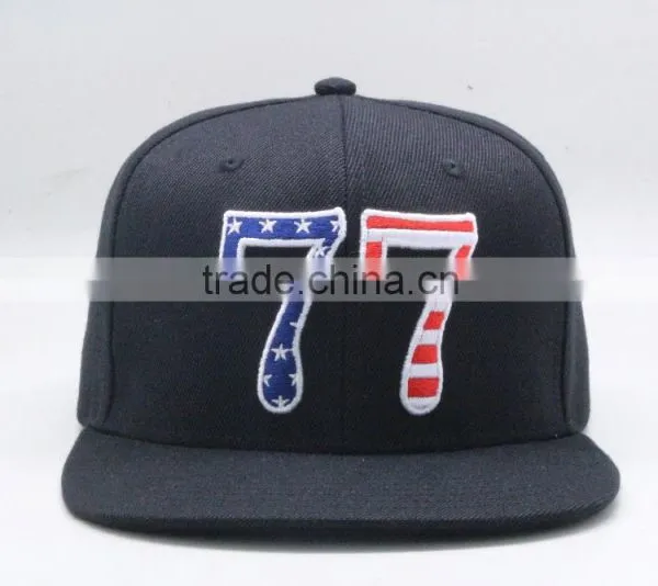 New Arrival Custom Multicolor 3D Puff Embroidery Snapback Black photo-2