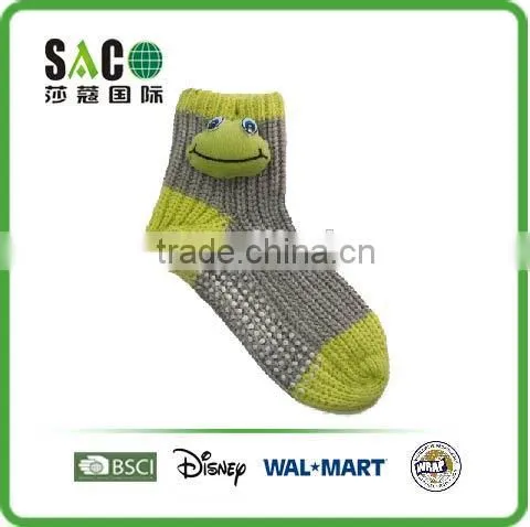 Lovely 3D Animal Head Acrylic Indoor Socks